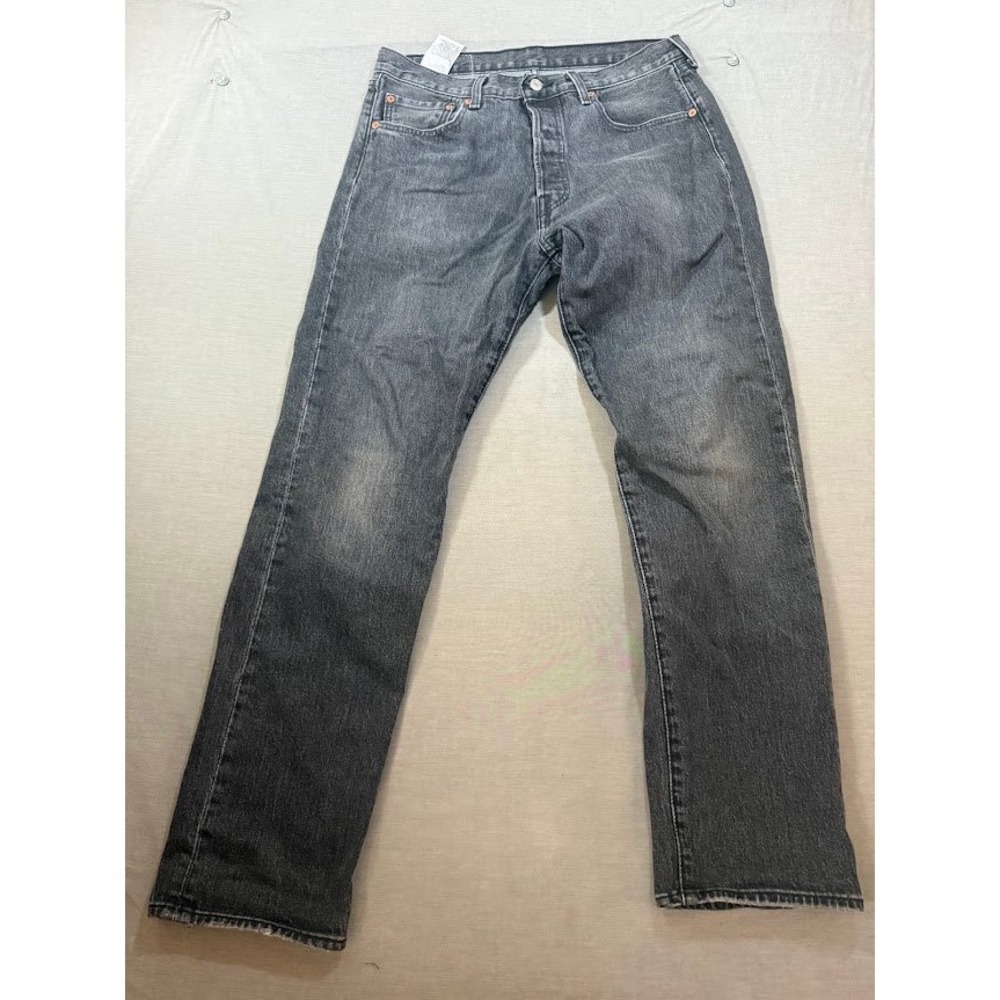 Levi's 501 93 Original Fit Jeans Mens Black Button Fly Denim Size 32x30